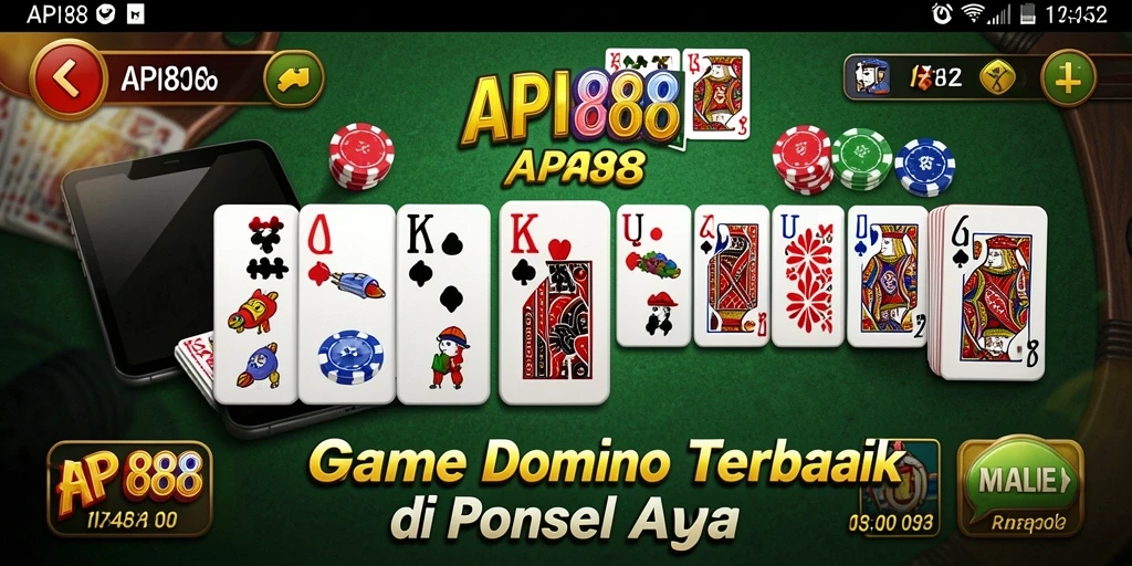 Tampilan gameplay domino yang seru dan menarik di API88.