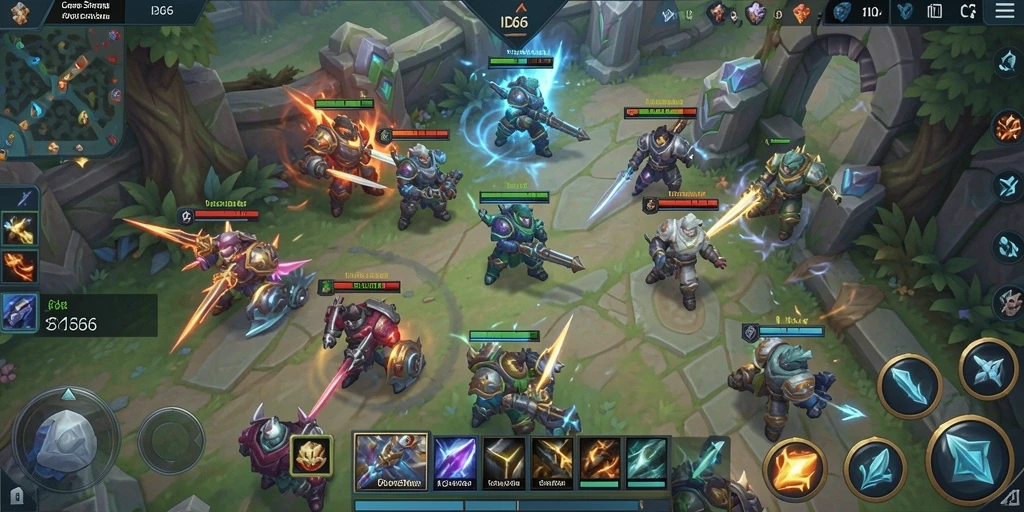 Screenshot gameplay ID66 menunjukkan pertarungan seru dan grafis yang memukau.