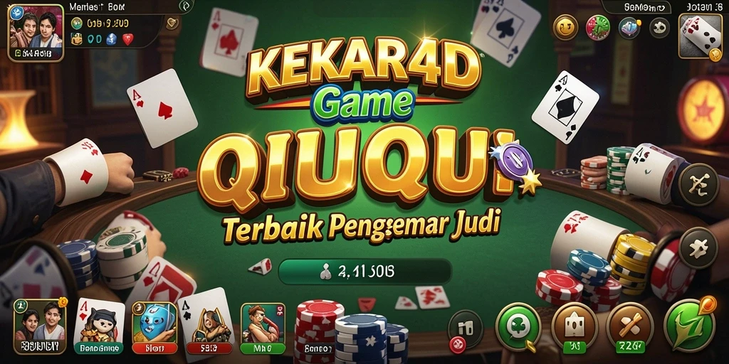 Gameplay seru QiuQiu di KEKAR4D dengan suasana kompetitif.