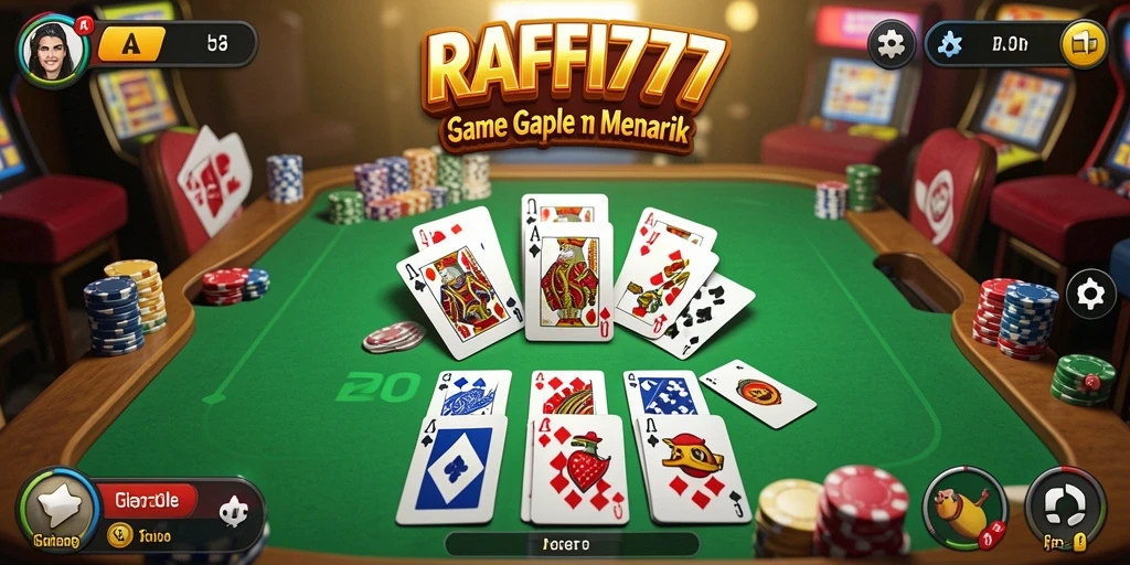 Tampilan gameplay RAFFI777 dengan desain menarik.