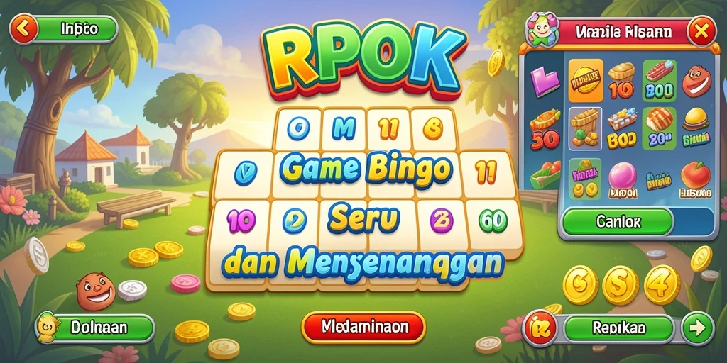 Gameplay RPOK yang menyenangkan saat bermain Bingo bersama teman.