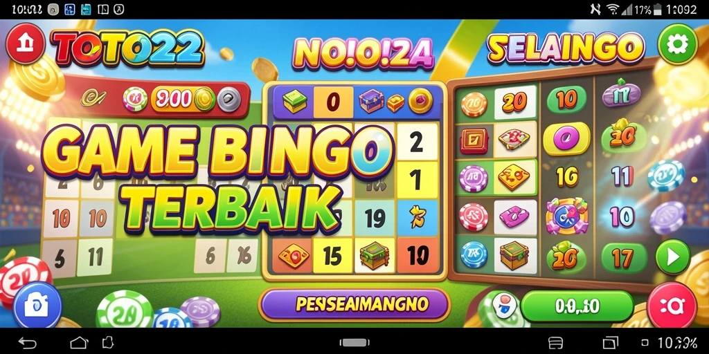 Tampilan antarmuka gameplay Bingo di TOTO22 yang menarik.