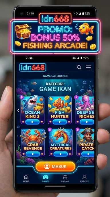 Tampilan antarmuka idn668 yang ramah pengguna.